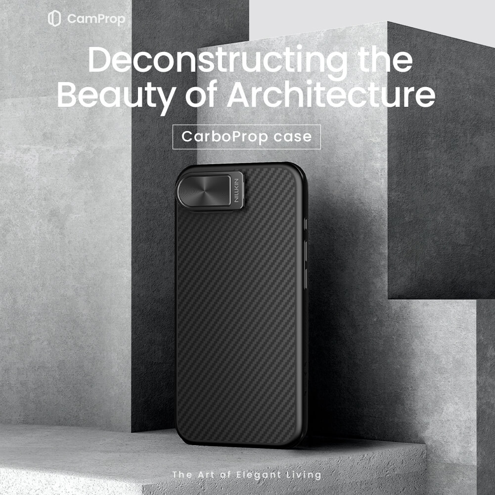 Чехол-крышка NILLKIN для Apple iPhone 16e (iPhone SE 2025, iPhone SE 4) (серия CarboProp Magnetic MagSafe Aramid fiber Cover version)